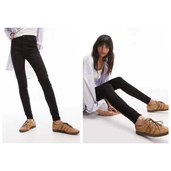 NWT Topshop Jamie High Waist Ankle Grazer Skinny Jeans (W25/L32) - Picture 1 of 10